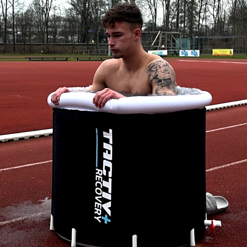 Het ijsbad nemen en je ademhaling controlleren